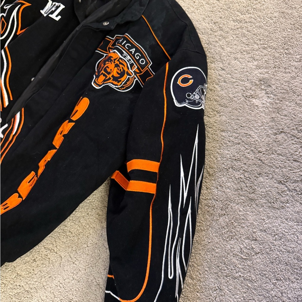Chicago Bears Varsity/bomber patch work jacket - image 3